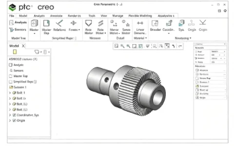 PTC Creo 三维建模软件，3D仿真与CNC加工一体化