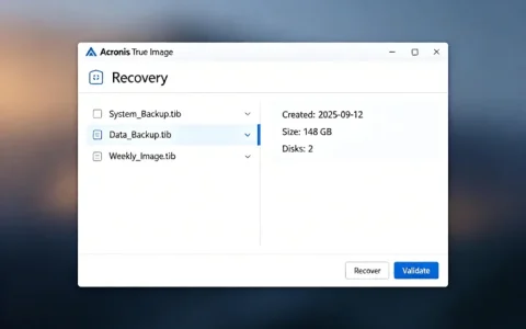 Acronis True Image 下载｜备份恢复加 AI 反勒索防护