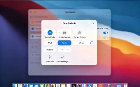 One Switch for Mac 系统菜单栏开关管理工具