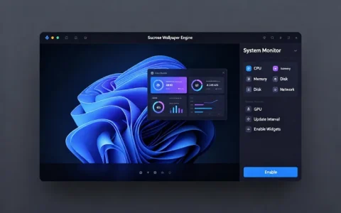 Sucrose Wallpaper Engine for Win 免费开源壁纸引擎