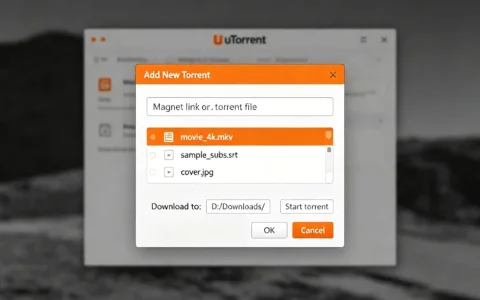 µTorrent 轻量 BT 客户端，低占用支持磁力链接批量下载