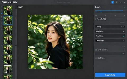 ON1 Photo RAW 一站式AI照片编辑 降噪+超分辨率+智能蒙版