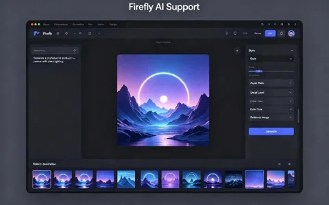 Adobe Firefly 中文版 AI绘画 文字生成图片影片